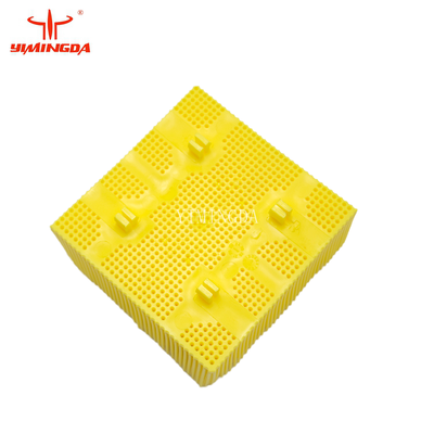High Quality Bristle 1.6" Nylon Square Foot Yellow Block for TaiShi Cutter Machine